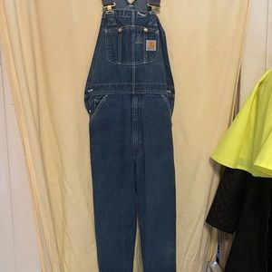 Carhartt blue Jean bib overalls
